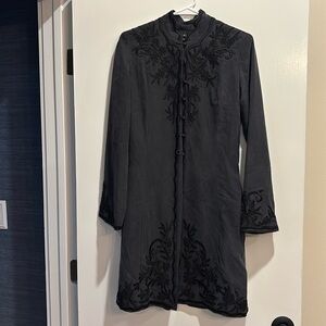 Stunning Vintage Silk Evening Coat